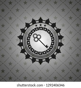 key icon inside black badge