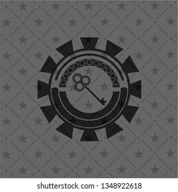 key icon inside black badge