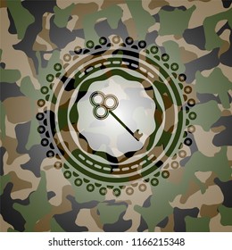 key icon inside camo texture