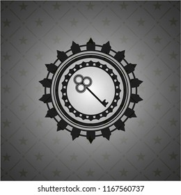 key icon inside dark badge