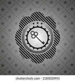 key icon inside dark badge