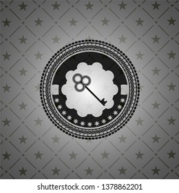 key icon inside dark badge