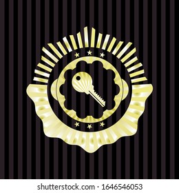 key icon inside gold badge