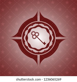 key icon inside red emblem
