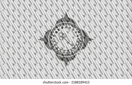 Symbol in Silber-Zeichen oder Emblem. Skaliert Muster. Vektorgrafik. Detaillierte Angaben. 