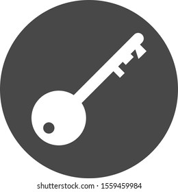  Key icon isolated on background
