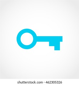 key Icon Isolated on light Background