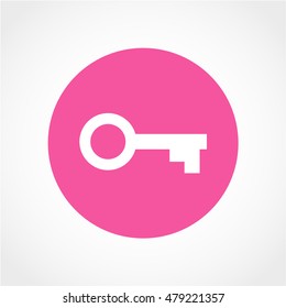 key Icon Isolated on light Background