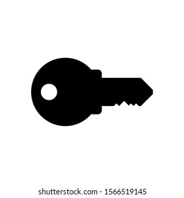 key icon isolated on white background. vector illustration 