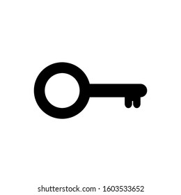 key icon isolated on white background. vector illustration