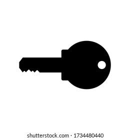key icon isolated on white background. vector illustration 