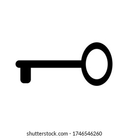 key icon isolated on white background. vector illustration