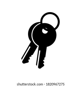 key icon isolated on white background. vector illustration