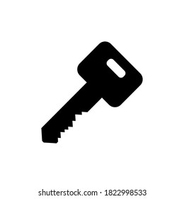 icono de tecla aislado en fondo blanco. ilustración vectorial