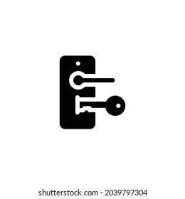 Key Icon Isolated On White Background
