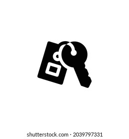 Key Icon Isolated On White Background