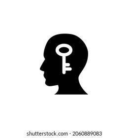 Key Icon Isolated On White Background