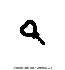 Key Icon Isolated On White Background