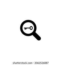 Key Icon Isolated On White Background
