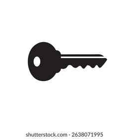 key icon isolated on white background. vector illustration