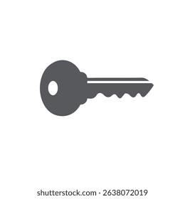 key icon isolated on white background. vector illustration