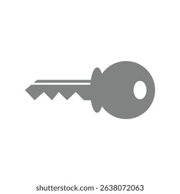 key icon isolated on white background. vector illustration