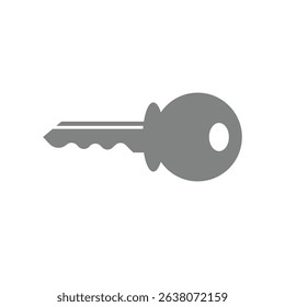 key icon isolated on white background. vector illustration