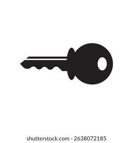 key icon isolated on white background. vector illustration