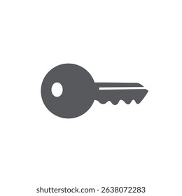 key icon isolated on white background. vector illustration