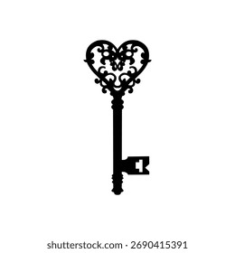 Icono clave aislado sobre fondo blanco