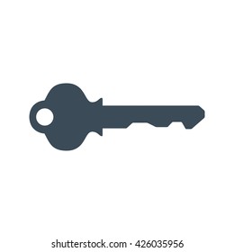 key icon isolated on white background. vector illustration icon