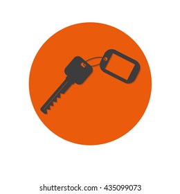 Key icon  isolated on a white background