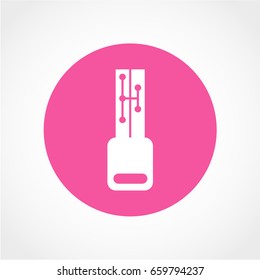 Key Icon Isolated on White Background