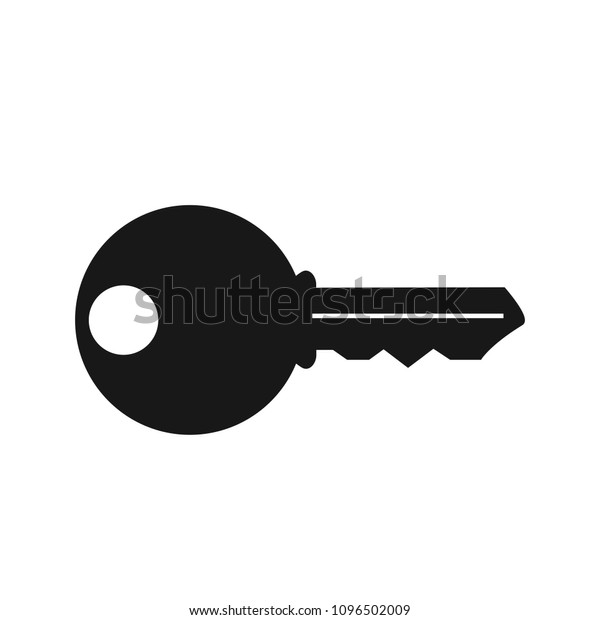 Key\
icon isolated on white background. Flat key icon for web site,\
backdrop and logo template. Useful for poster, placard and banner.\
Creative art concept, vector illustration, eps\
10