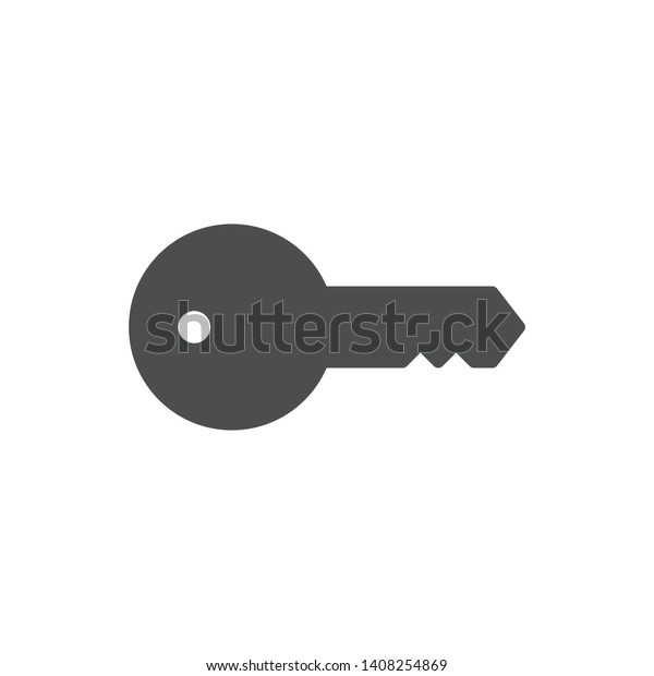 Key icon isolated on white\
background. Key symbol modern simple vector icon for website or\
mobile app