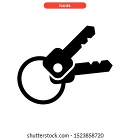 key icon isolated sign symbol vector illustration - high quality black style vector icons
