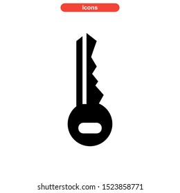 key icon isolated sign symbol vector illustration - high quality black style vector icons
