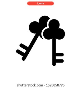 key icon isolated sign symbol vector illustration - high quality black style vector icons
