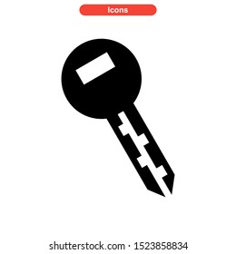 key icon isolated sign symbol vector illustration - high quality black style vector icons
