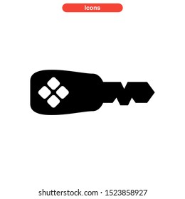 key icon isolated sign symbol vector illustration - high quality black style vector icons
