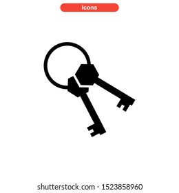 key icon isolated sign symbol vector illustration - high quality black style vector icons
