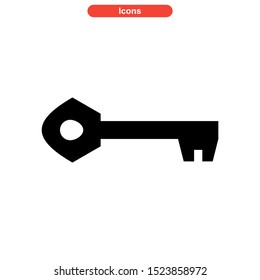 key icon isolated sign symbol vector illustration - high quality black style vector icons
