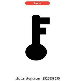 key icon isolated sign symbol vector illustration - high quality black style vector icons
