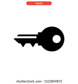 key icon isolated sign symbol vector illustration - high quality black style vector icons
