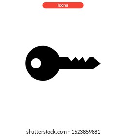 key icon isolated sign symbol vector illustration - high quality black style vector icons
