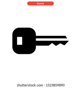 key icon isolated sign symbol vector illustration - high quality black style vector icons
