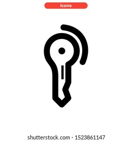 key icon isolated sign symbol vector illustration - high quality black style vector icons
