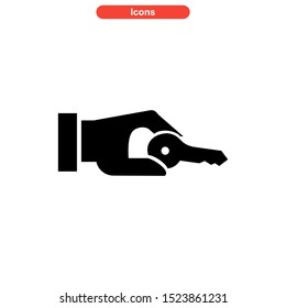 key icon isolated sign symbol vector illustration - high quality black style vector icons
