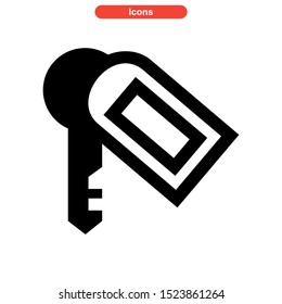 key icon isolated sign symbol vector illustration - high quality black style vector icons
