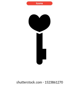 key icon isolated sign symbol vector illustration - high quality black style vector icons
